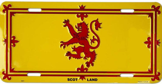 Scotland - Rampant Lion - License Plate