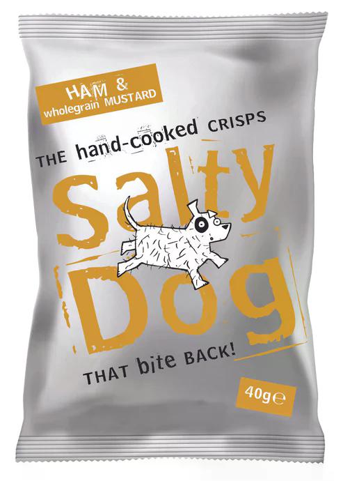 Ham & Wholegrain Mustard - Salty Dog Crisps 40g