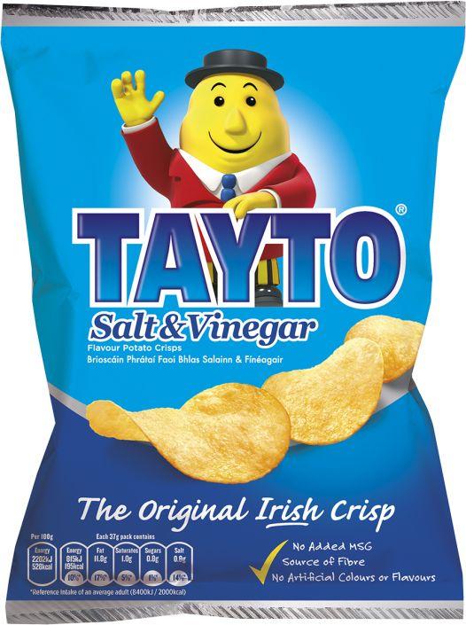 Tayto Salt & Vinegar Crisps 37g