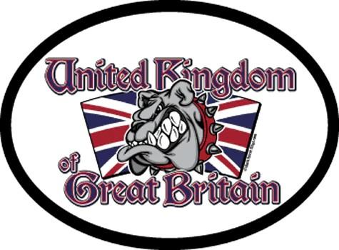United Kingdom Oval Motto Decal