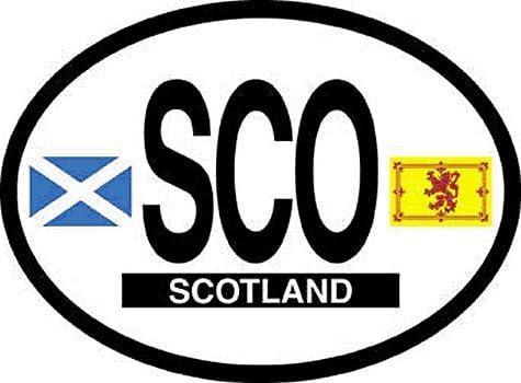 Scotland Oval Reflective Decal