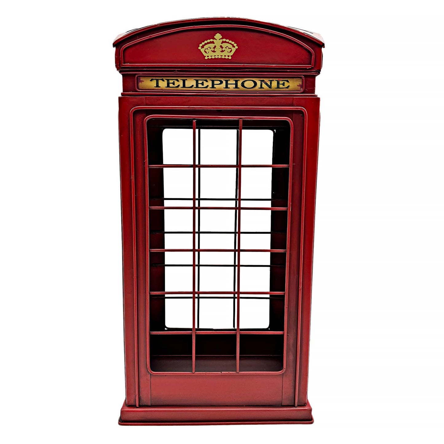 Metal Telephone Box Double Wine Carrier