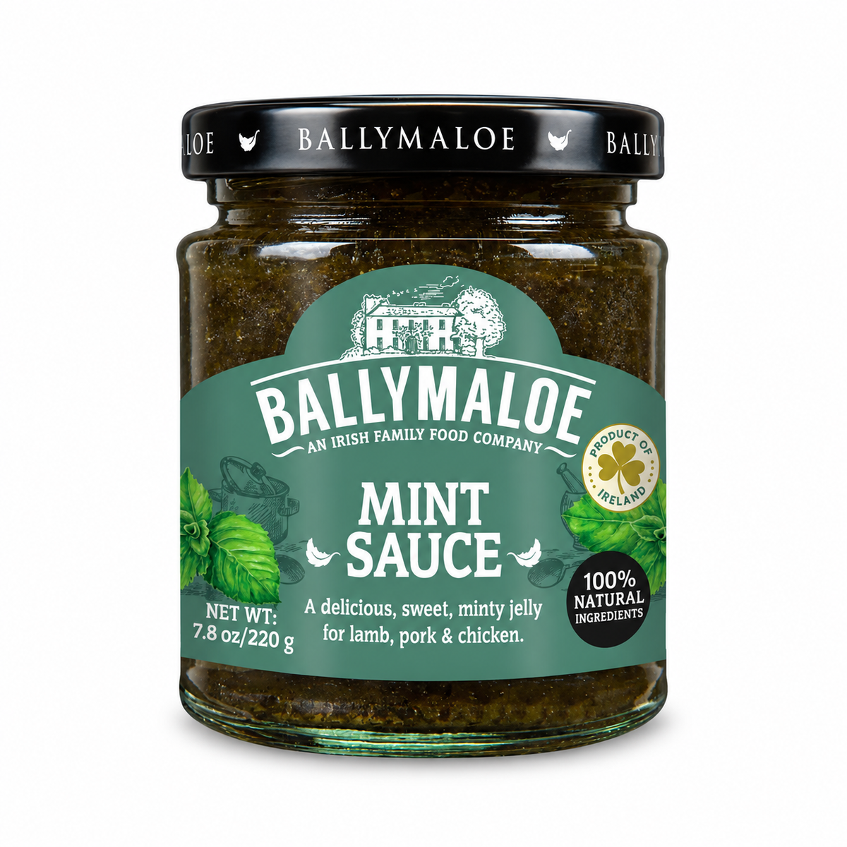Ballymaloe Mint Sauce 220g, traditional Irish mint sauce, perfect for roast lamb