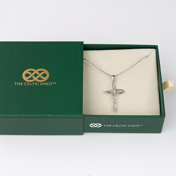 Celtic Heart™ Pendant — 18K White Gold Necklace