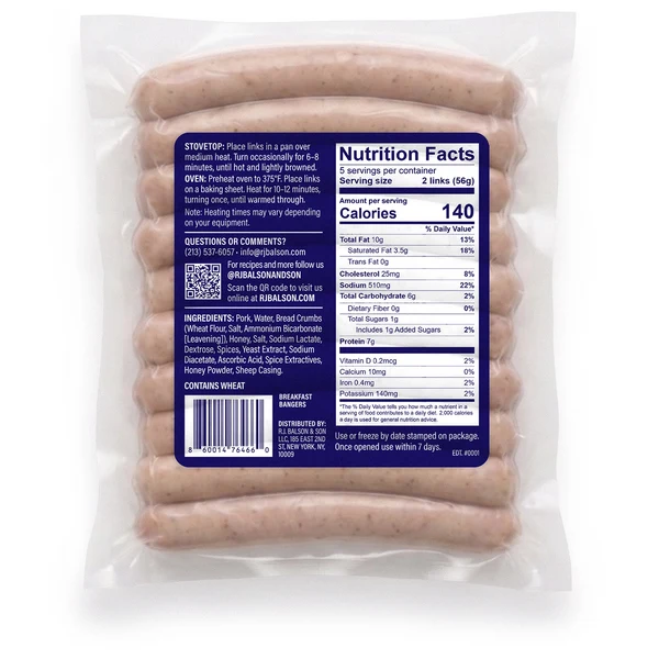 RJ Balson Breakfast Bangers