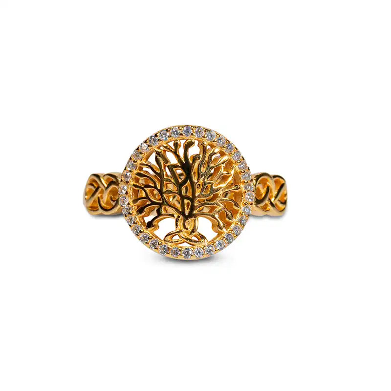 Tree of Life™ Ring — 18K Yellow Gold | Diamond