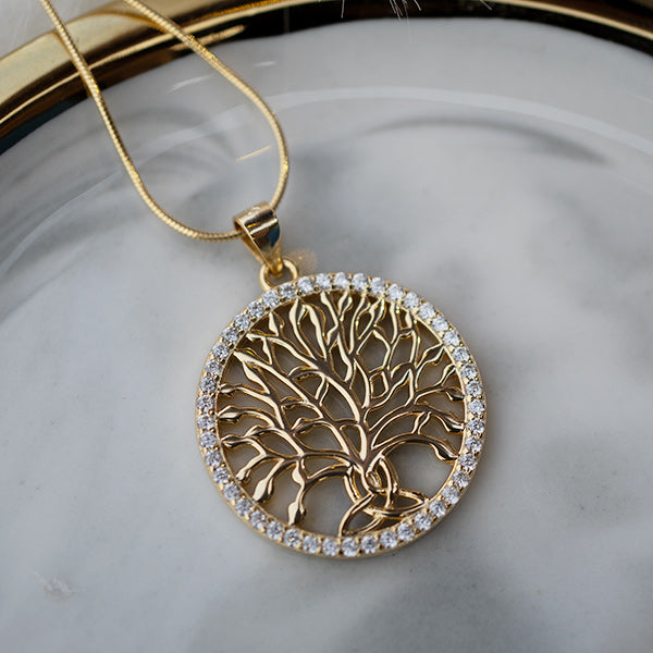 Tree of Life™ Pendant — 18K Yellow Gold | Diamond
