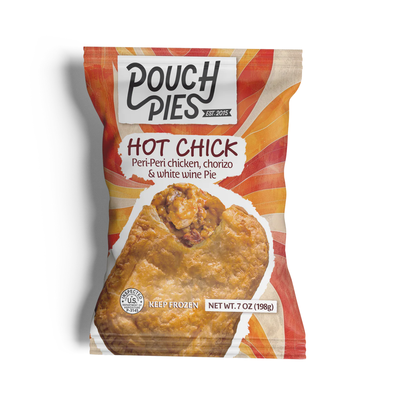 HOT CHICK - Peri-Peri Chicken, Chorizo & White Wine Pie 7oz