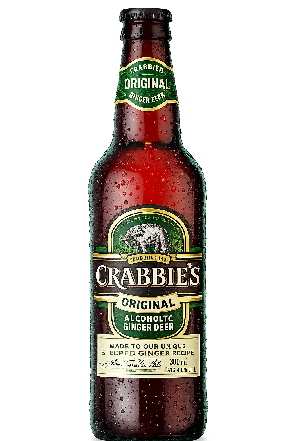 Crabbie's Alcoholic Ginger Beer 11.2oz Glass Bottle