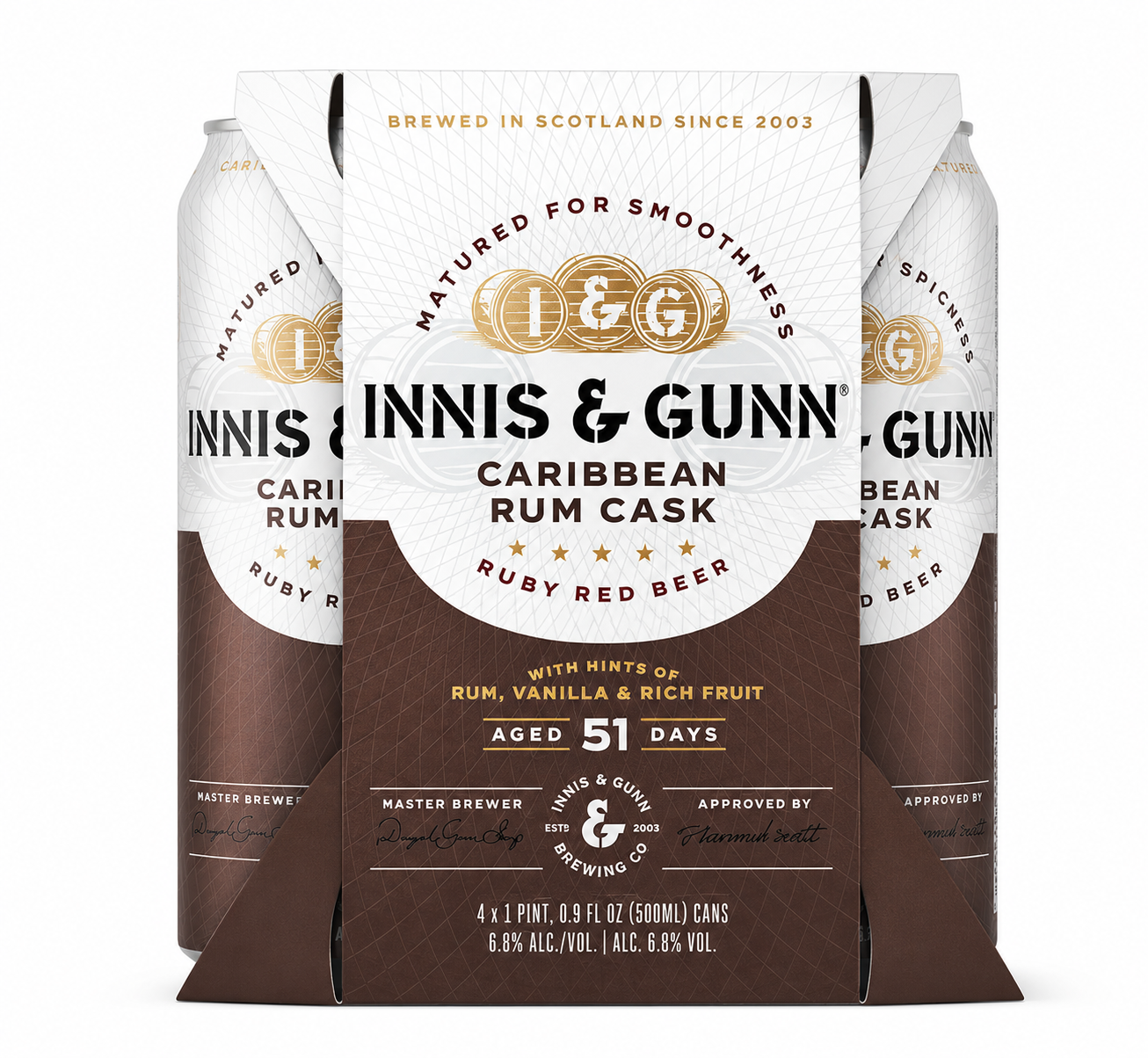 Innis & Gunn Caribbean Rum Cask Scottish Red Beer 4pk 16oz Cans