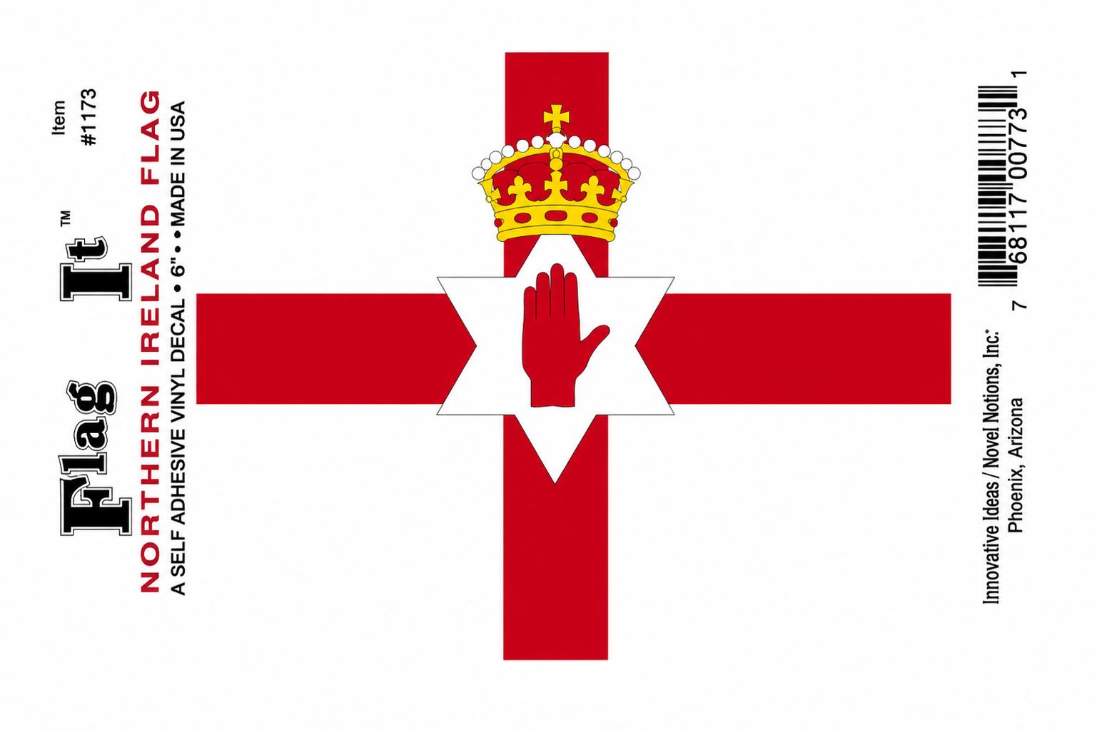 Northern Ireland Flag Decal
