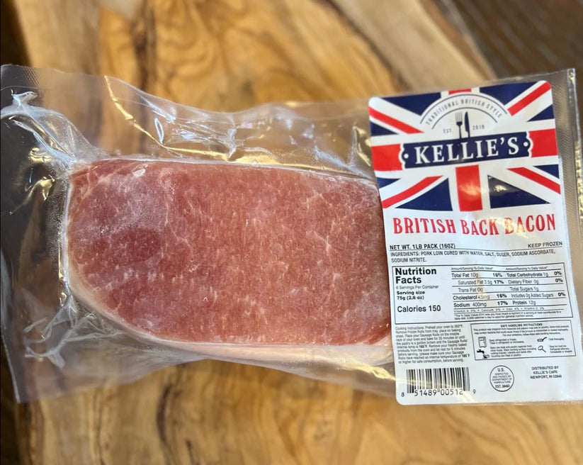 Kellie’s Traditional British Back Bacon 1lb