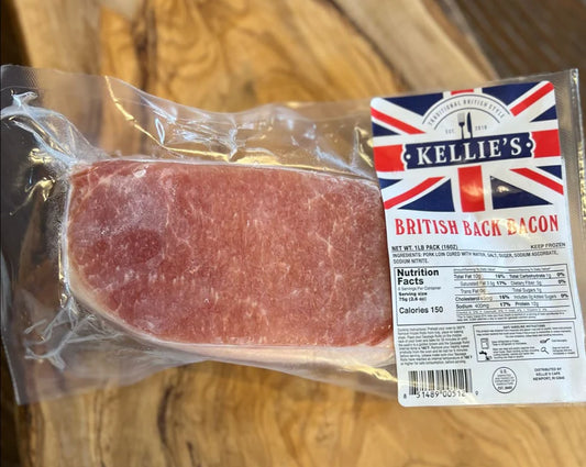 Kellie’s Traditional British Back Bacon 1lb