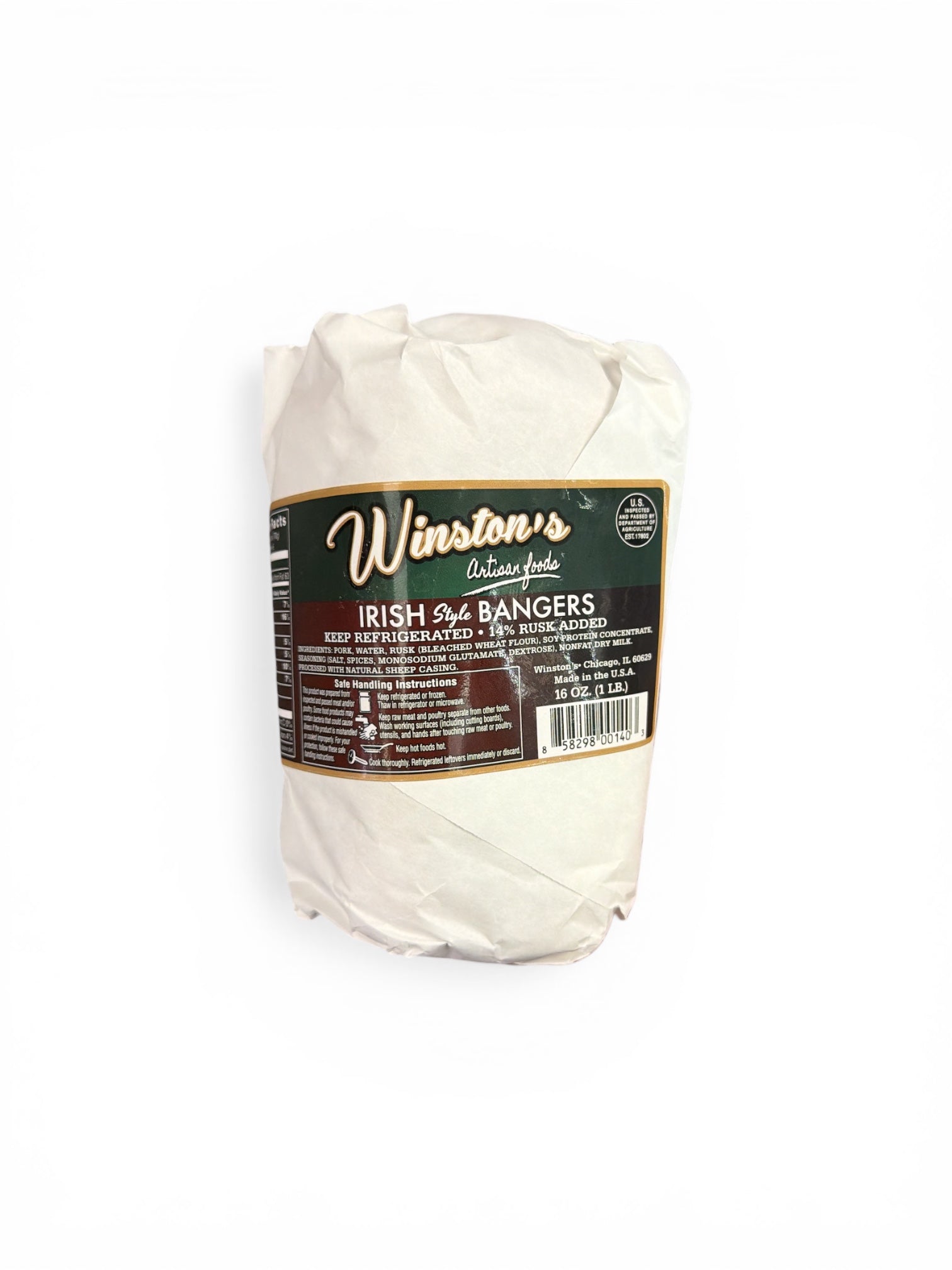Winston's Irish Style Bangers 1lb