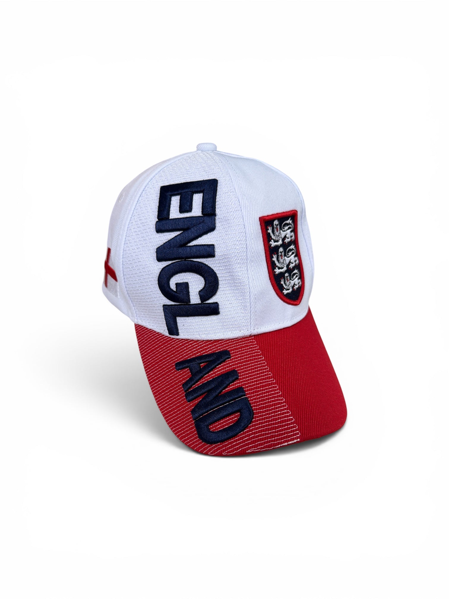 3D England Hat – White/Red