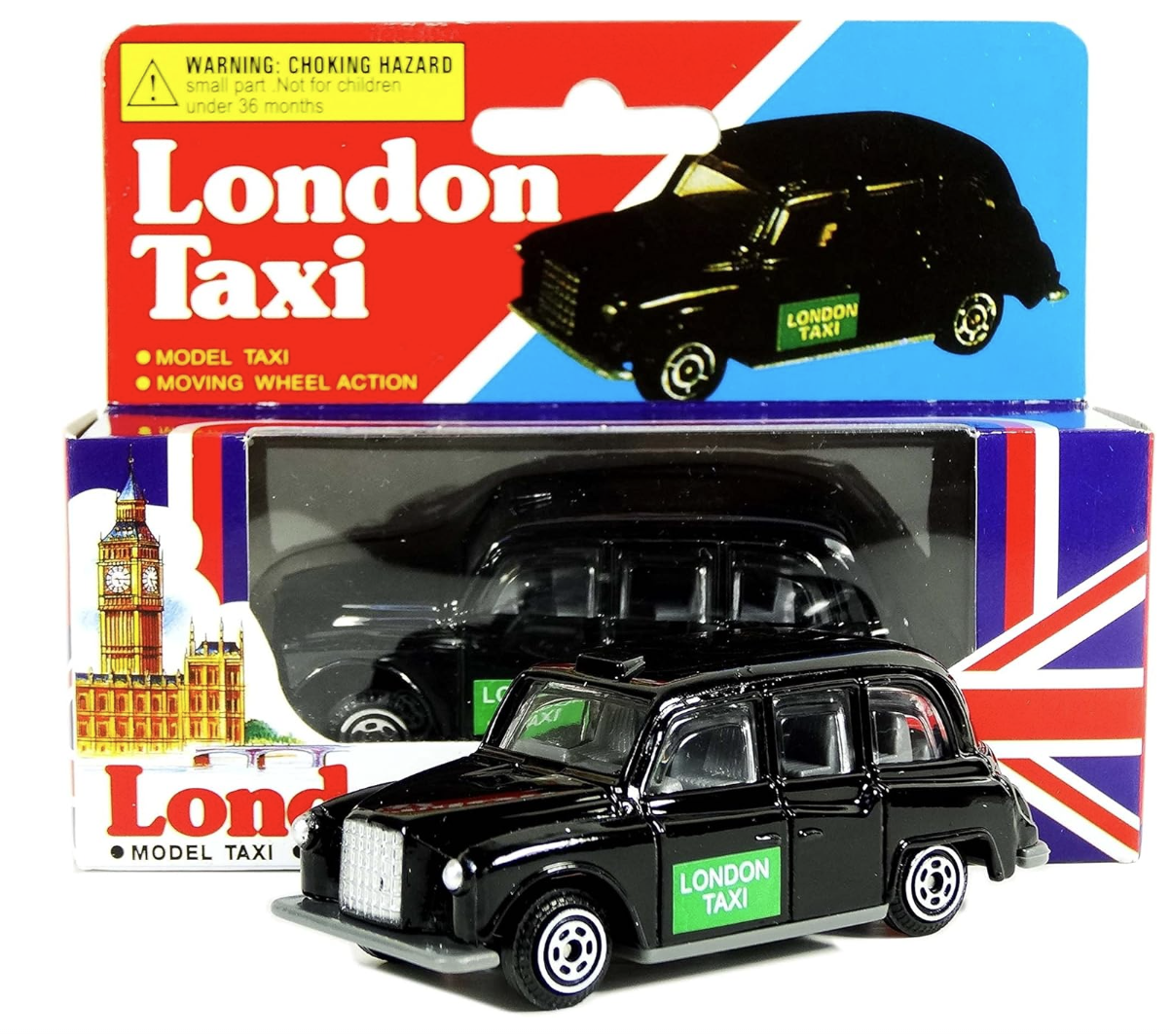 Diecast London Taxi (Mini) - Moving Wheel Action