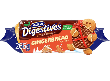 McVitie's Gingerbread Chocolate Digestives 266g