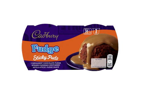 Cadbury Fudge Sticky Puds 2 X 95g
