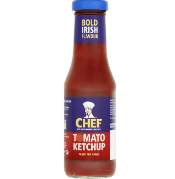 Chef Tomato Ketchup Glass Bottle 340g