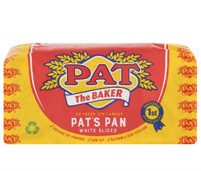 Pat The Baker White Slided Bread