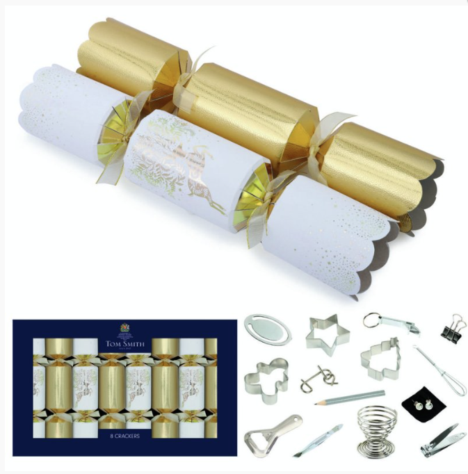 Tom Smith's Gold Deluxe Crackers 8 x 14"