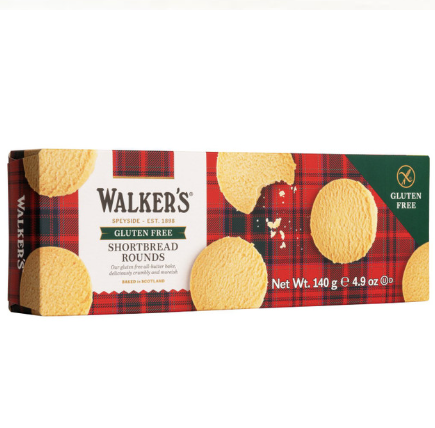 Walker's Gluten Free Shortbread Rounds 140g