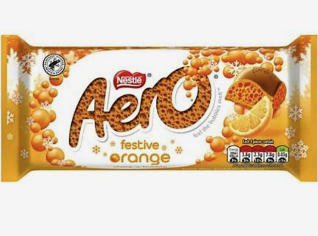 AERO Festive Orange Sharing Bar 90g