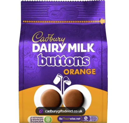 Cadbury Orange Buttons 100g
