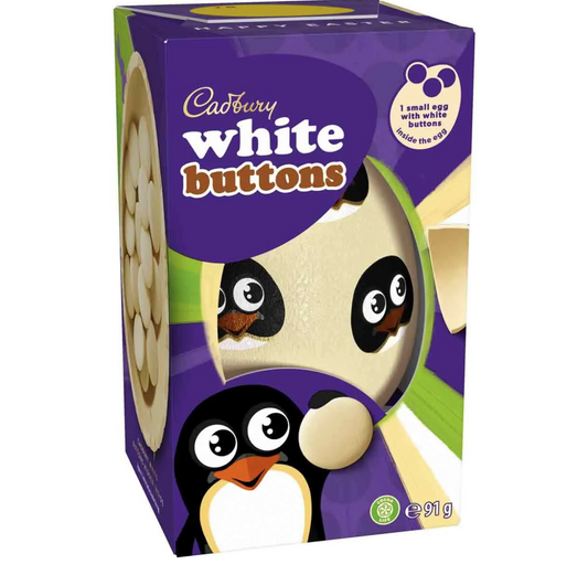Cadbury White Buttons Egg 91g