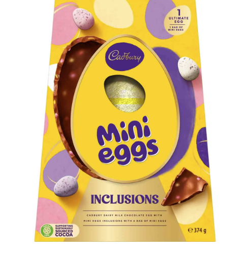 Cadbury Mini Egg Ultimate Inclusions Egg 374g