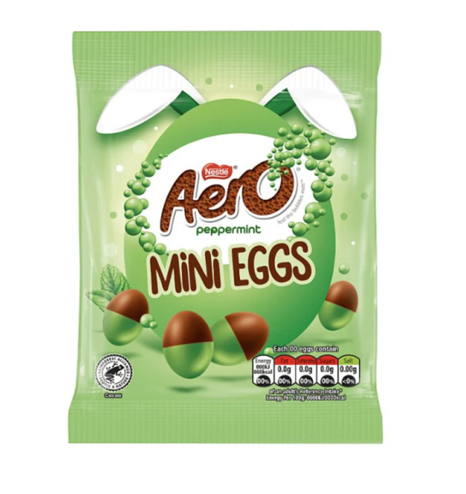 Nestle Aero Peppermint Mini Eggs Pouch 70g