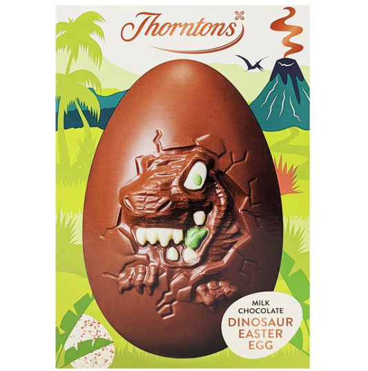 Thorntons Easter Egg Milk Chocolate Dinosaur 151g