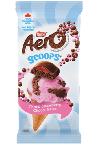 Aero Scoops Choco Strawberry Bar 105g (Canada)