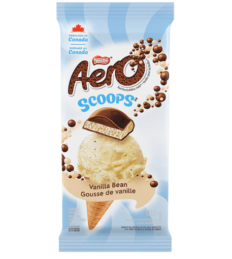 Aero Scoops Vanilla Bean Bar 105g (Canada)