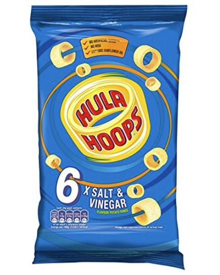 Hula Hoops Salt & Vinegar 6pk (6x24g)