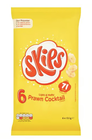 Tayto SKIPS Prawn Cocktail 6pk (6x13.1g)