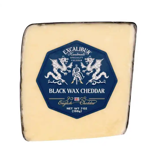 Excalibur English Cheddar Black Wax Cuts 7oz
