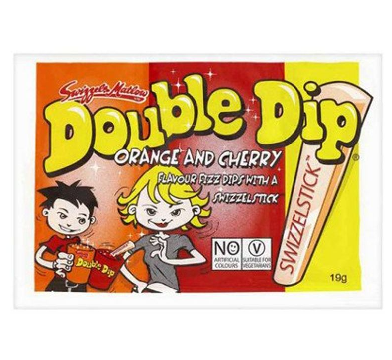 Swizzles Double Dip - Orange and Cherry Flavour 19g