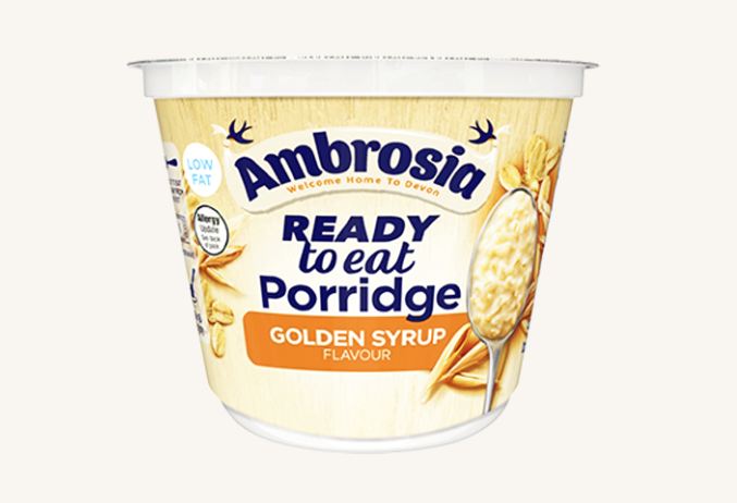 Ambrosia Ready to Eat Porridge Pot - Golden Syrup 210g
