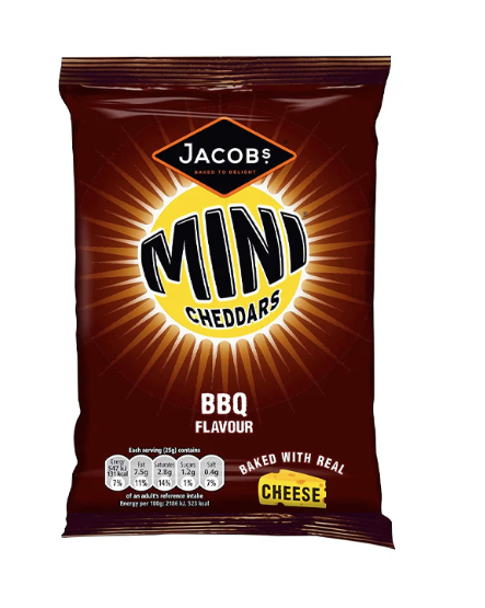 Jacobs Mini Cheddars Smoky BBQ 45g