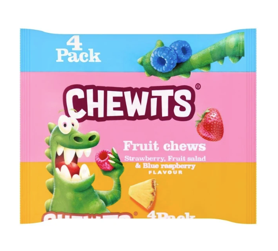 Chewits Chewy Cadies Mix 4 Pack (4x30g)