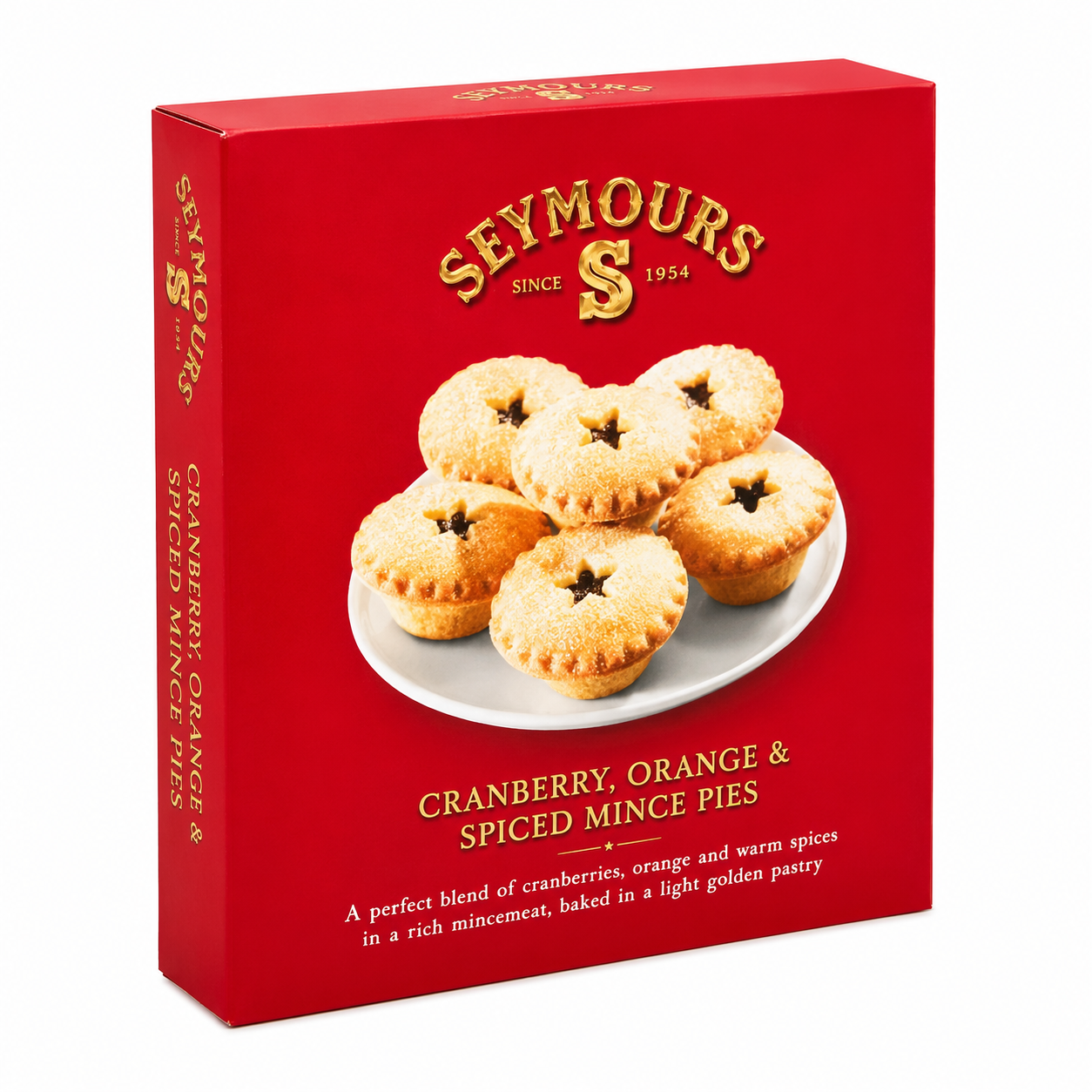Seymours Deep Filled Cranberry Orange Mince Pies 270g