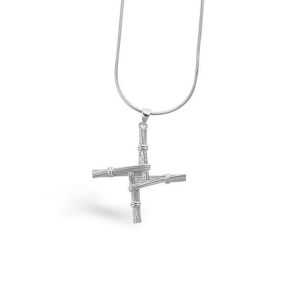 St. Brigid's Cross™ Pendant — 18K White Gold Necklace