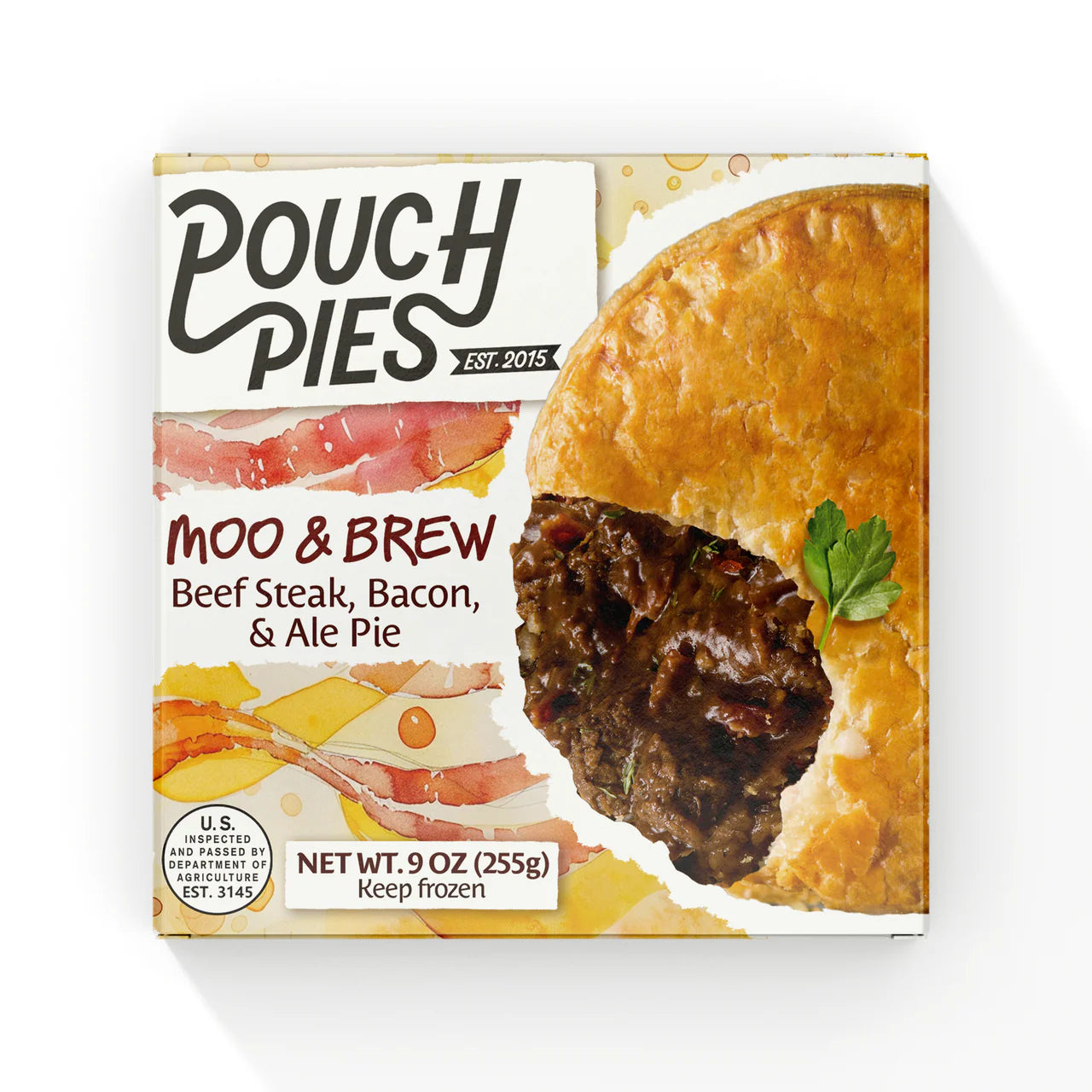 MOO & BREW - Steak, Bacon & Ale Pie 9oz