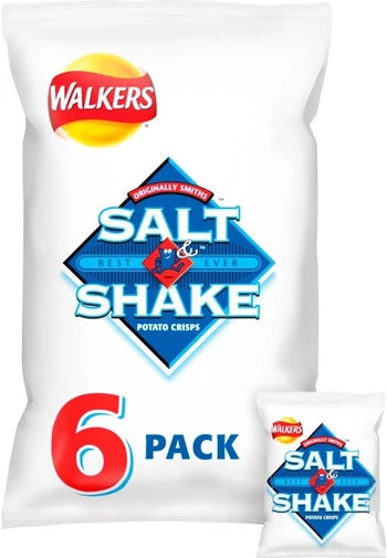 Walkers Salt Shake Crisps 6pk (6x24g)