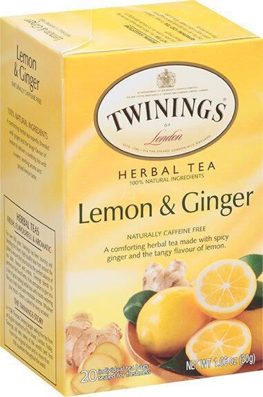 Twinings Lemon Ginger Herbal Tea 20ct