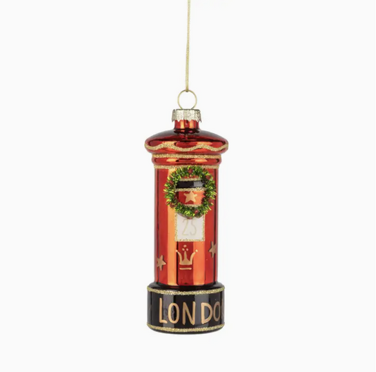 Glass London Royal Mail Ornament 4in