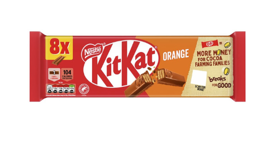 Kit Kat 2 Finger Orange Chocolate 8pk (8x20.7g)