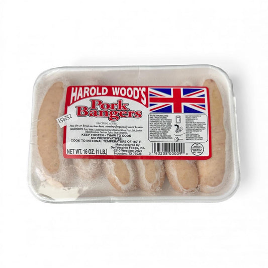 Harold Wood's Pork Bangers 16oz