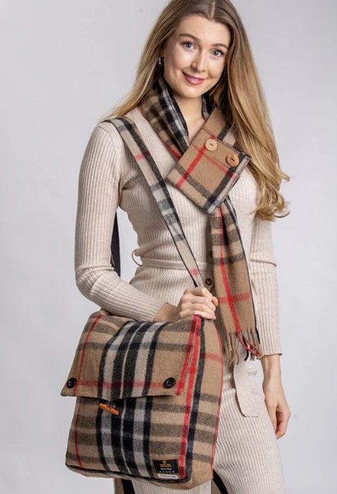 Keri Tartan Messenger Bag - Thompson Camel